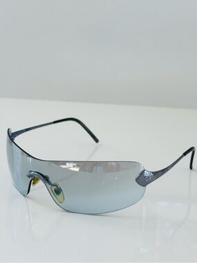 RARE 🦋 Vintage Dior  light blue rimless sunglasses